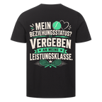 Beziehungsstatus auf T-Shirt, Farbe schwarz