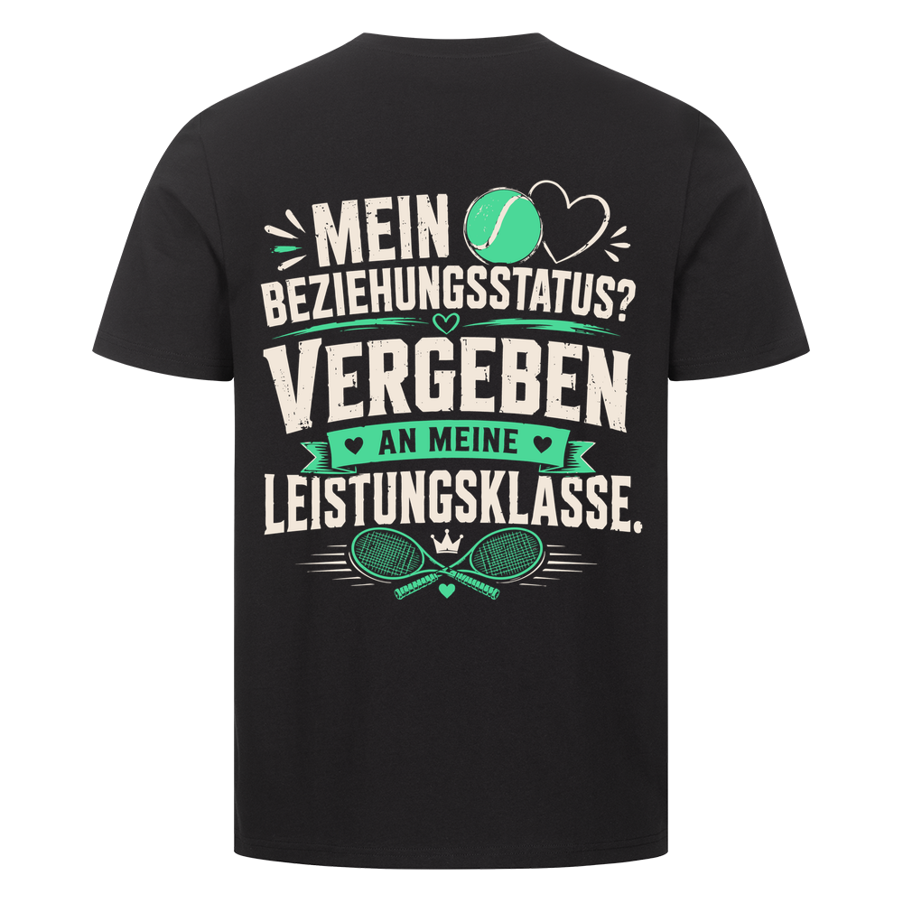 Beziehungsstatus auf T-Shirt, Farbe schwarz