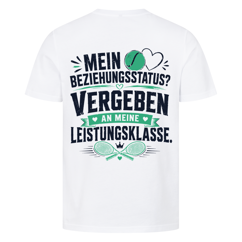 Beziehungsstatus auf T-Shirt, Farbe weiß