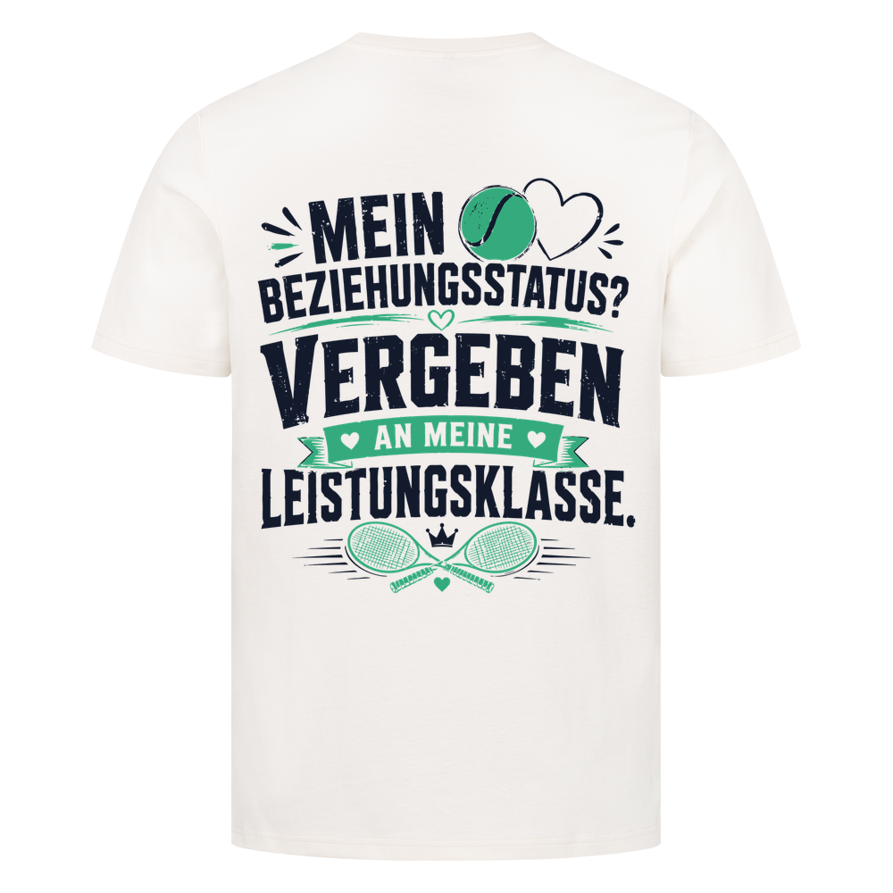 Beziehungsstatus auf T-Shirt, Farbe naturweiß