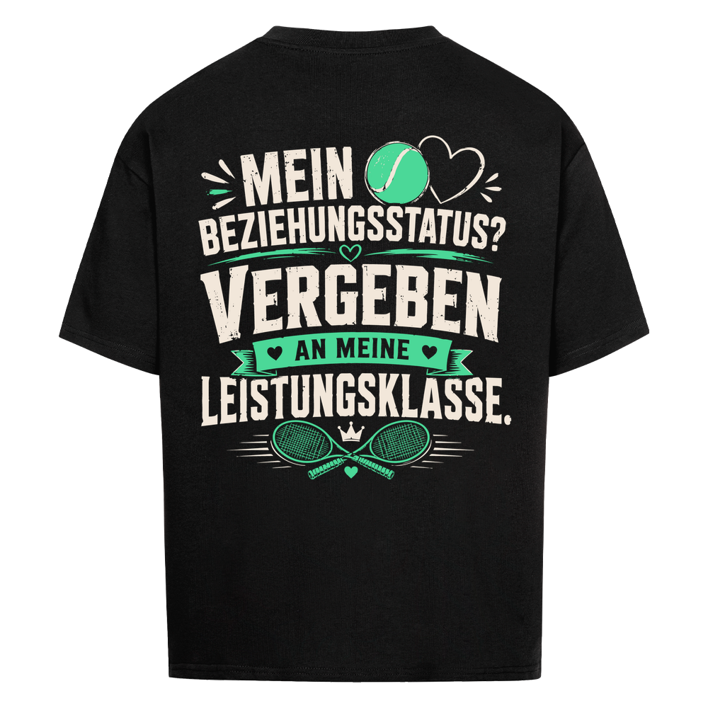 Beziehungsstatus auf Oversized Shirt, Farbe schwarz
