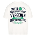 Beziehungsstatus auf Oversized Shirt, Farbe weiß