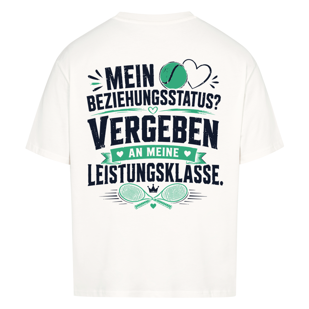 Beziehungsstatus auf Oversized Shirt, Farbe weiß