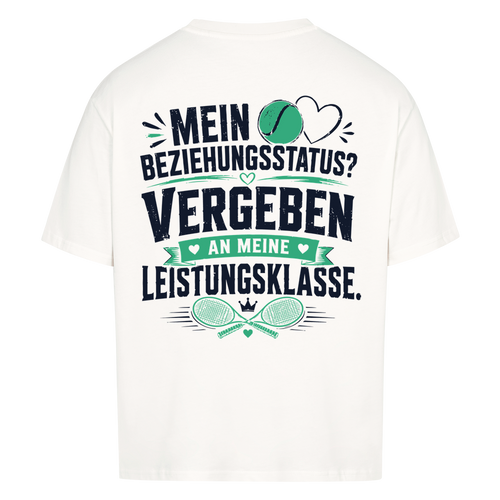 Beziehungsstatus auf Oversized Shirt, Farbe weiß