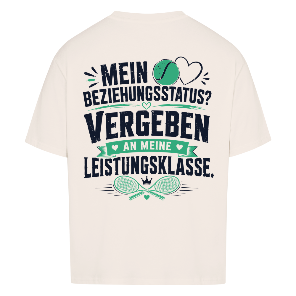 Beziehungsstatus auf Oversized Shirt, Farbe naturweiß