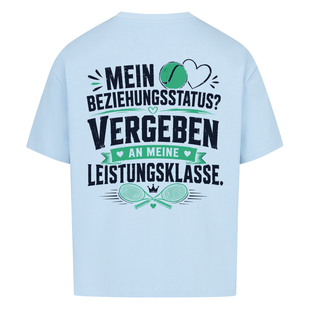 Beziehungsstatus auf Oversized Shirt, Farbe babyblau