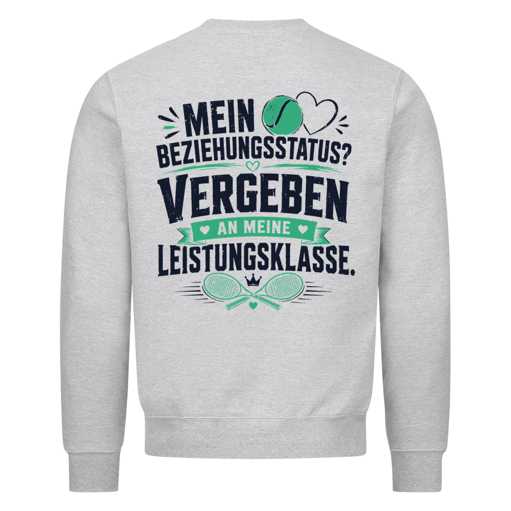 Beziehungsstatus auf Sweatshirt, Farbe grau meliert