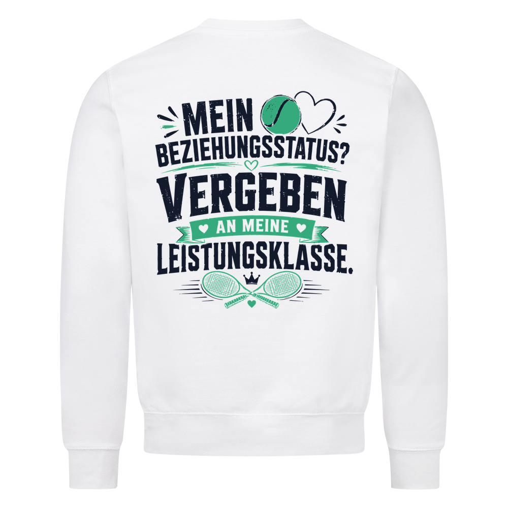 Beziehungsstatus auf Sweatshirt, Farbe weiß