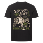 Tennis Club Girl auf T-Shirt, Farbe schwarz