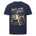 Tennis Club Girl auf T-Shirt, Farbe marineblau