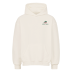 Tennis Club Girl auf Oversized Hoodie, Farbe naturweiß