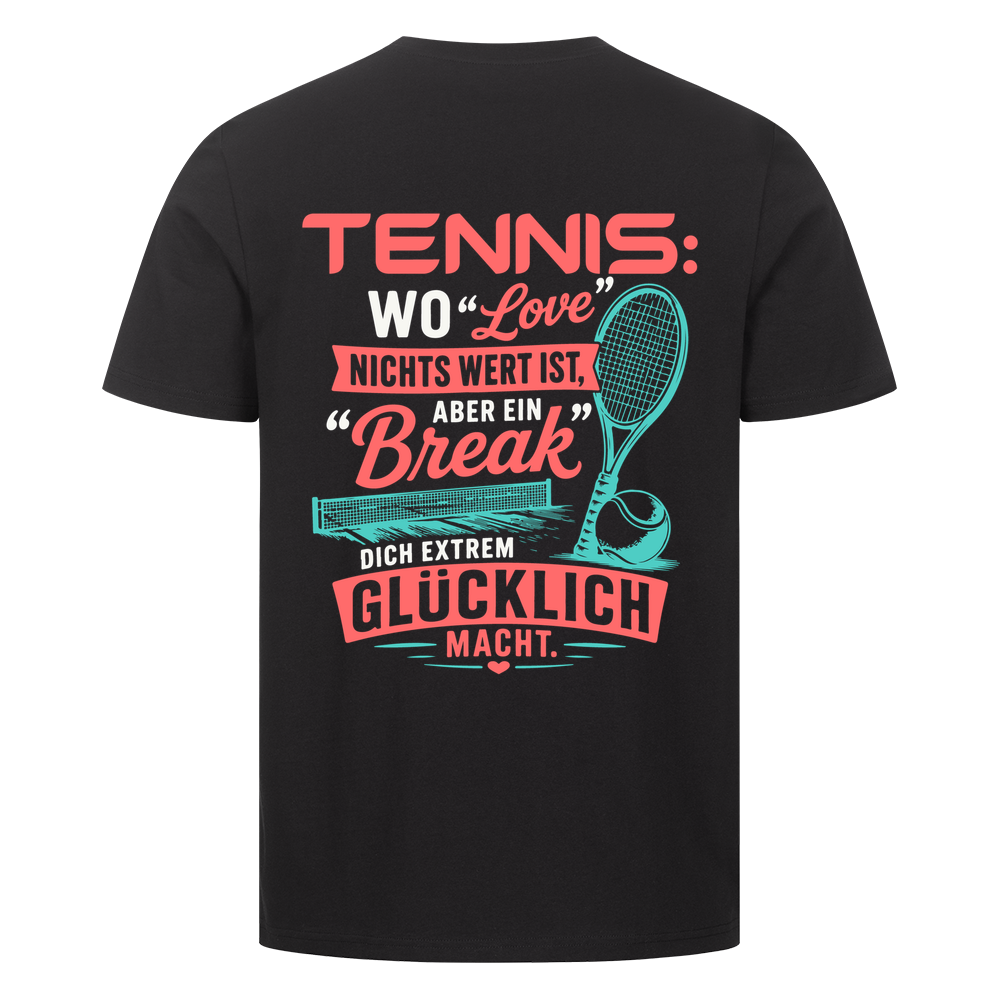 Love & Break auf T-Shirt, Farbe schwarz