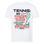 Love & Break auf T-Shirt, Farbe weiß
