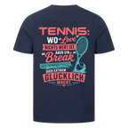 Love & Break auf T-Shirt, Farbe marineblau