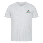 Love & Break auf T-Shirt, Farbe grau meliert