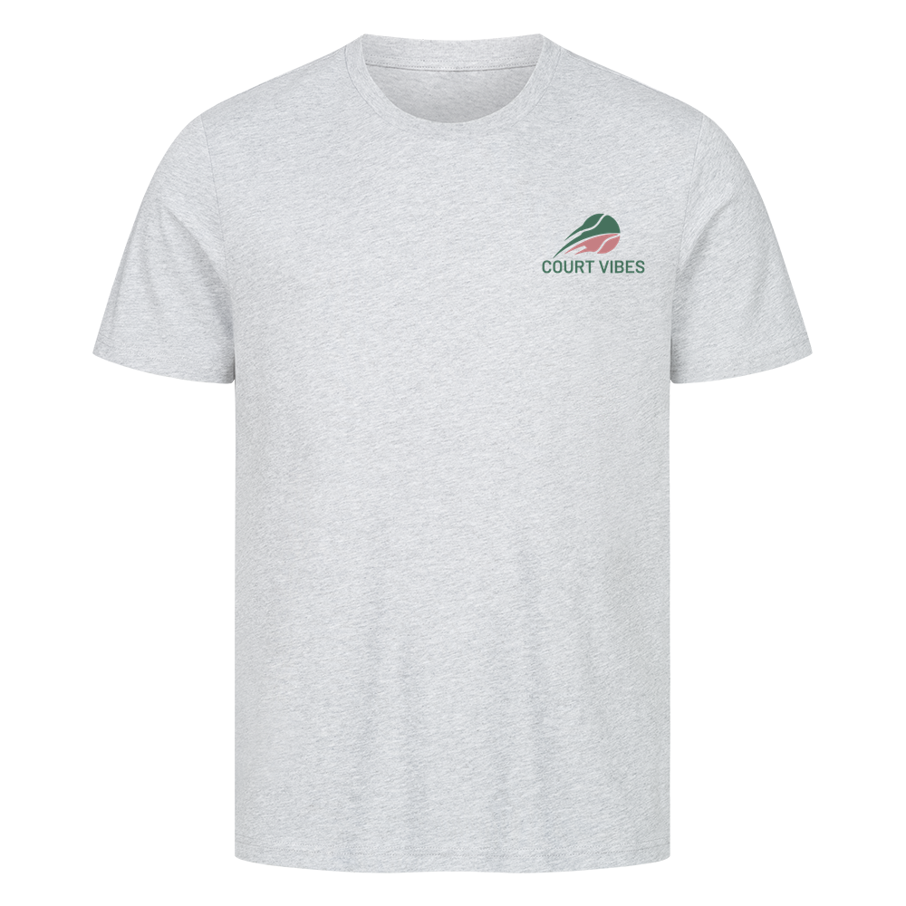 Love & Break auf T-Shirt, Farbe grau meliert