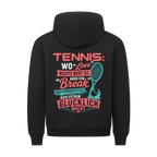 Love & Break auf Hoodie, Farbe schwarz