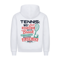 Love & Break auf Hoodie, Farbe weiß