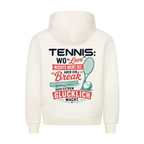 Love & Break auf Hoodie, Farbe beige