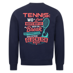 Love & Break auf Sweatshirt, Farbe marineblau