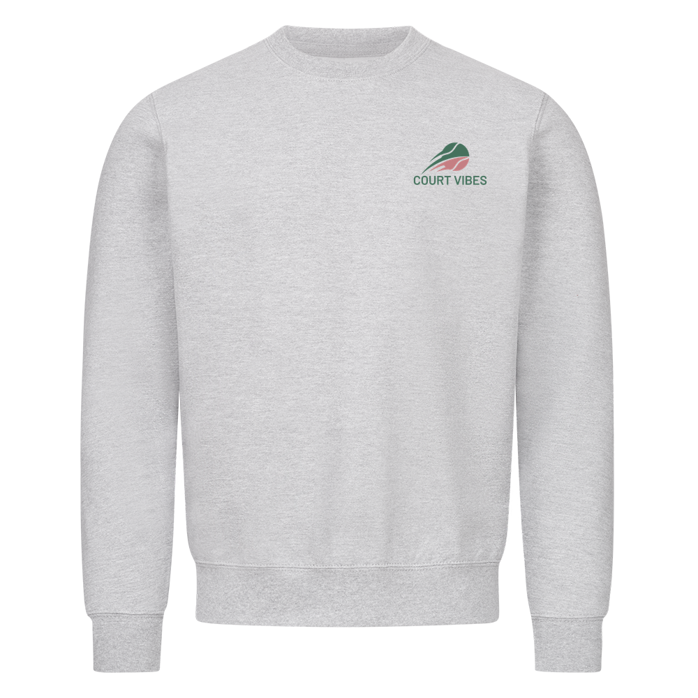 Love & Break auf Sweatshirt, Farbe grau meliert