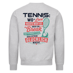 Love & Break auf Sweatshirt, Farbe grau meliert