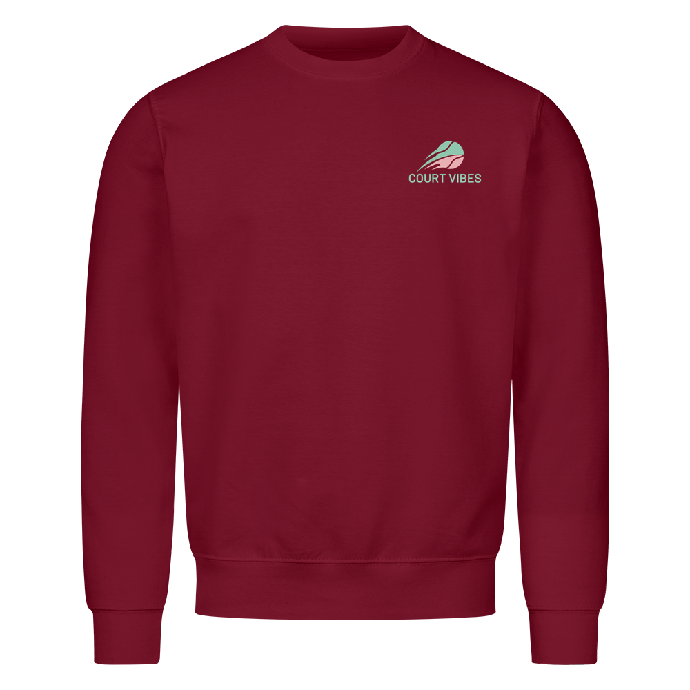Love & Break auf Sweatshirt, Farbe weinrot