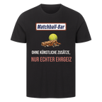 Nur echter Ehrgeiz auf T-Shirt, Farbe schwarz