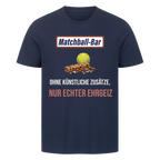 Nur echter Ehrgeiz auf T-Shirt, Farbe marineblau