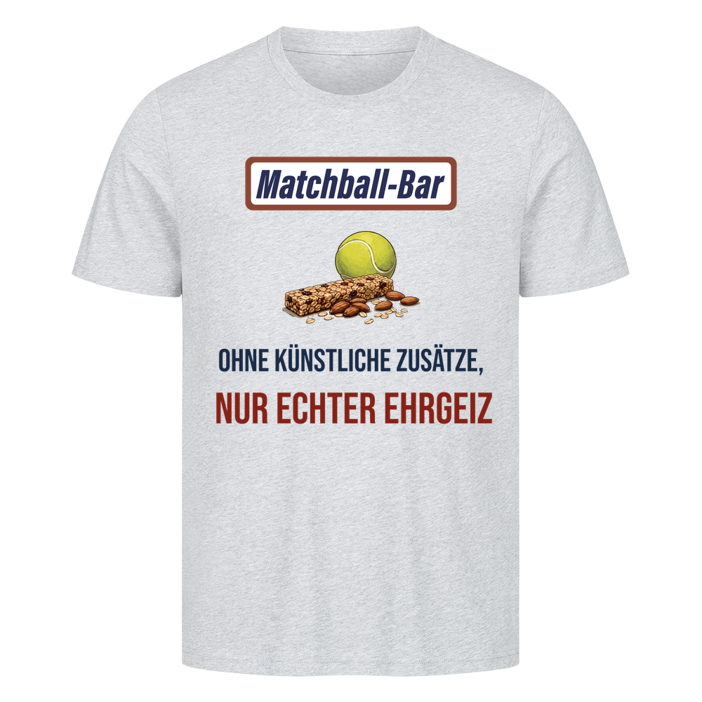 Nur echter Ehrgeiz auf T-Shirt, Farbe grau meliert