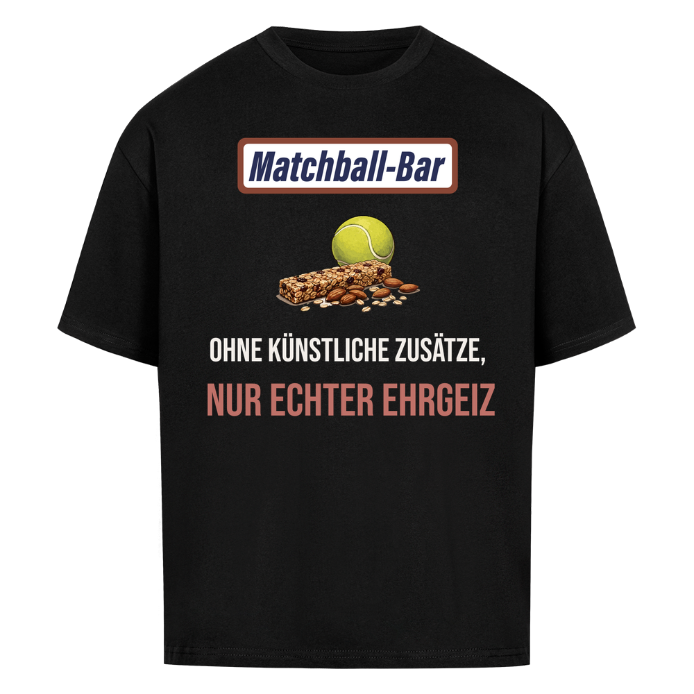 Nur echter Ehrgeiz auf Oversized Shirt, Farbe schwarz