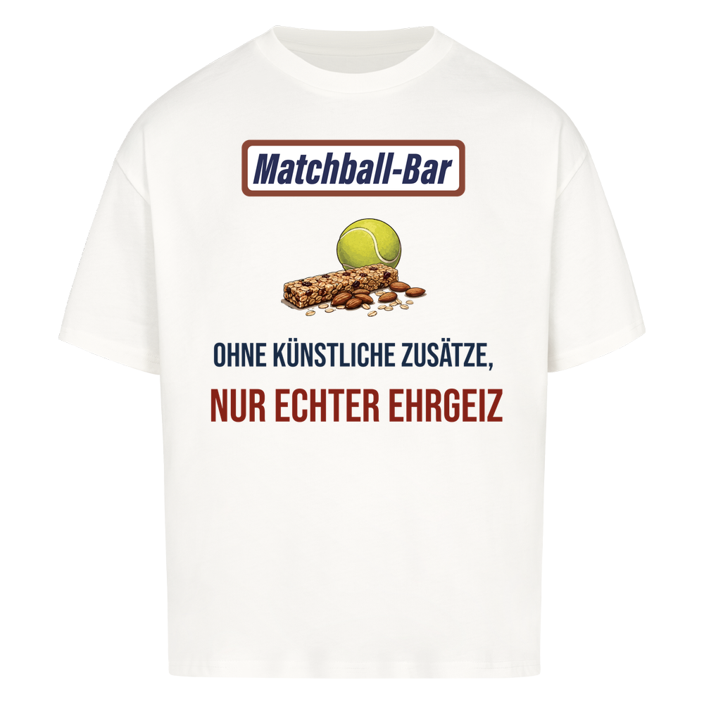 Nur echter Ehrgeiz auf Oversized Shirt, Farbe weiß