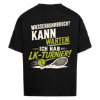 Wasserrohrbruch auf Oversized Shirt, Farbe schwarz