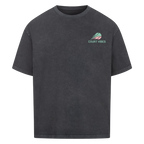 Wasserrohrbruch auf Oversized Shirt, Farbe verwaschen schwarz