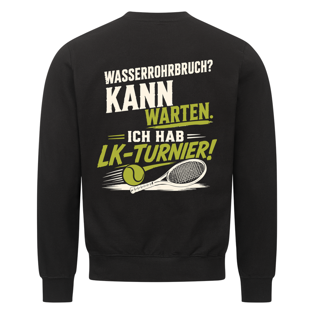 Wasserrohrbruch auf Sweatshirt, Farbe schwarz