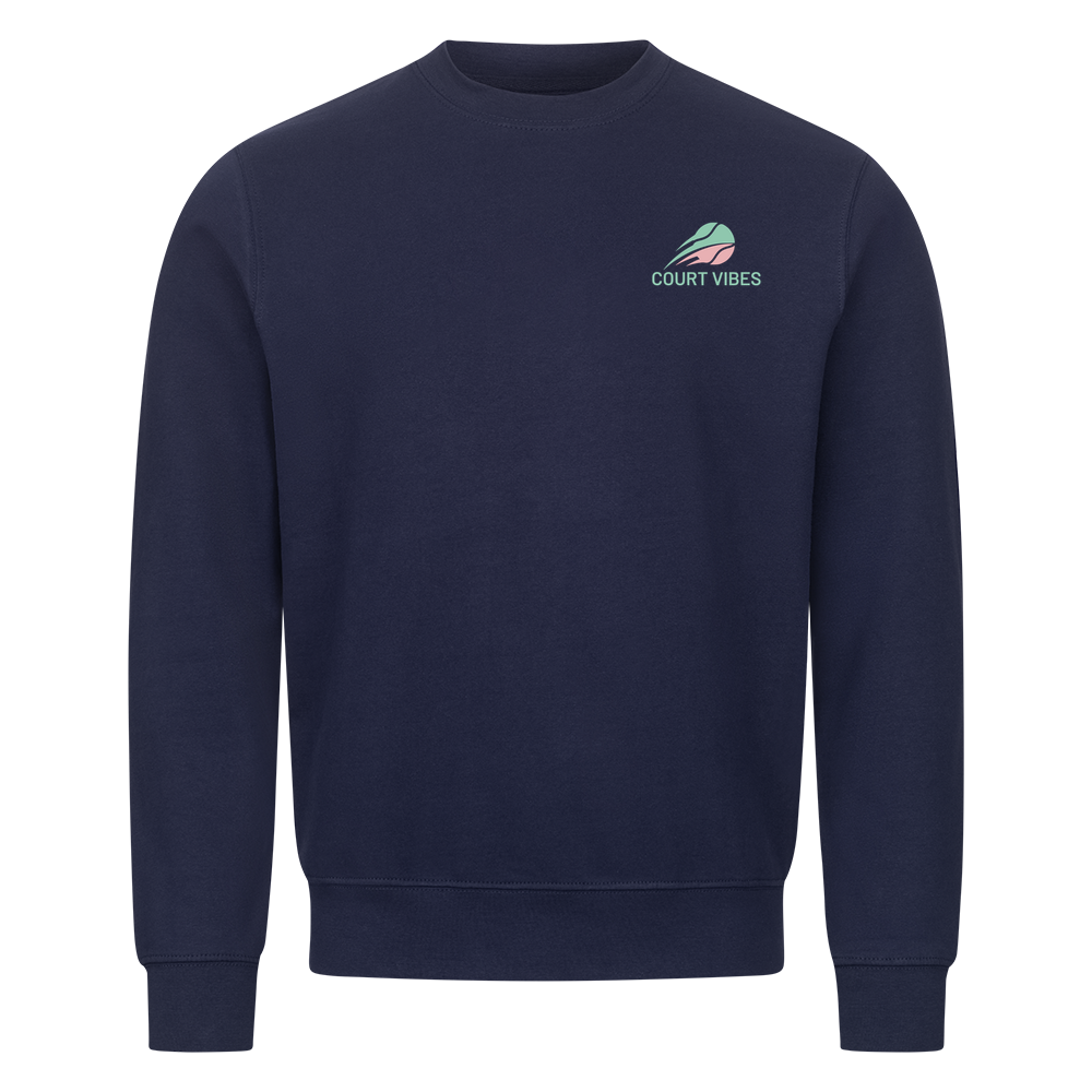 Wasserrohrbruch auf Sweatshirt, Farbe marineblau