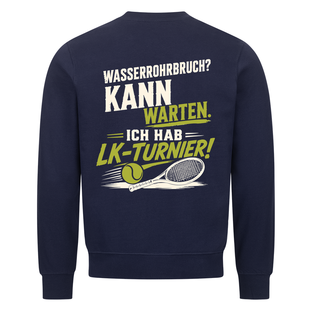 Wasserrohrbruch auf Sweatshirt, Farbe marineblau