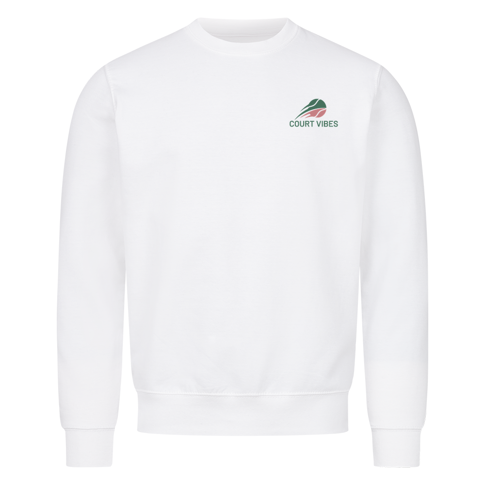 Wasserrohrbruch auf Sweatshirt, Farbe weiß