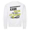 Wasserrohrbruch auf Sweatshirt, Farbe weiß