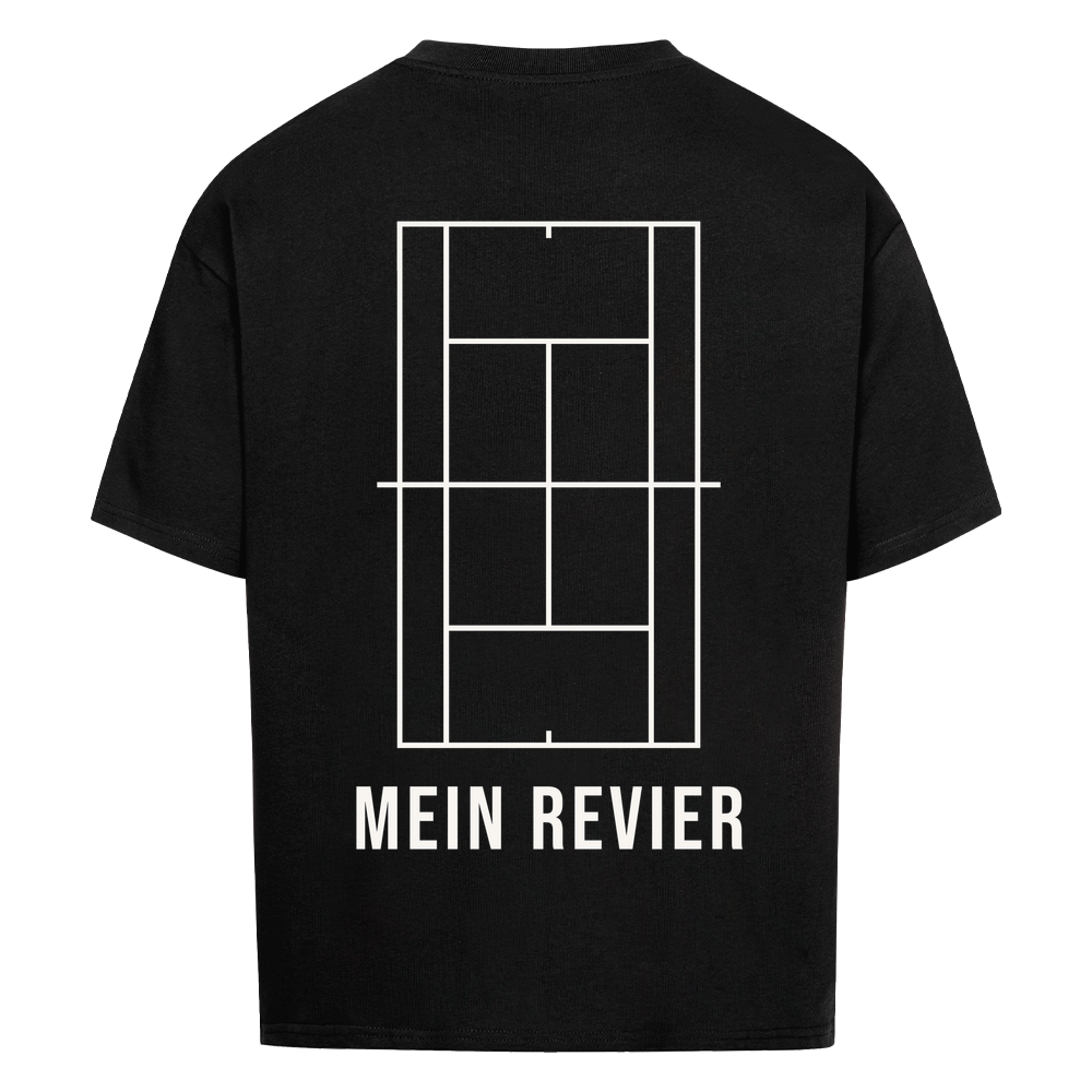 Mein Revier auf Oversized Shirt, Farbe schwarz