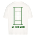 Mein Revier auf Oversized Shirt, Farbe weiß