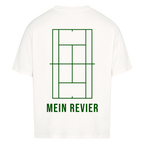 Mein Revier auf Oversized Shirt, Farbe weiß