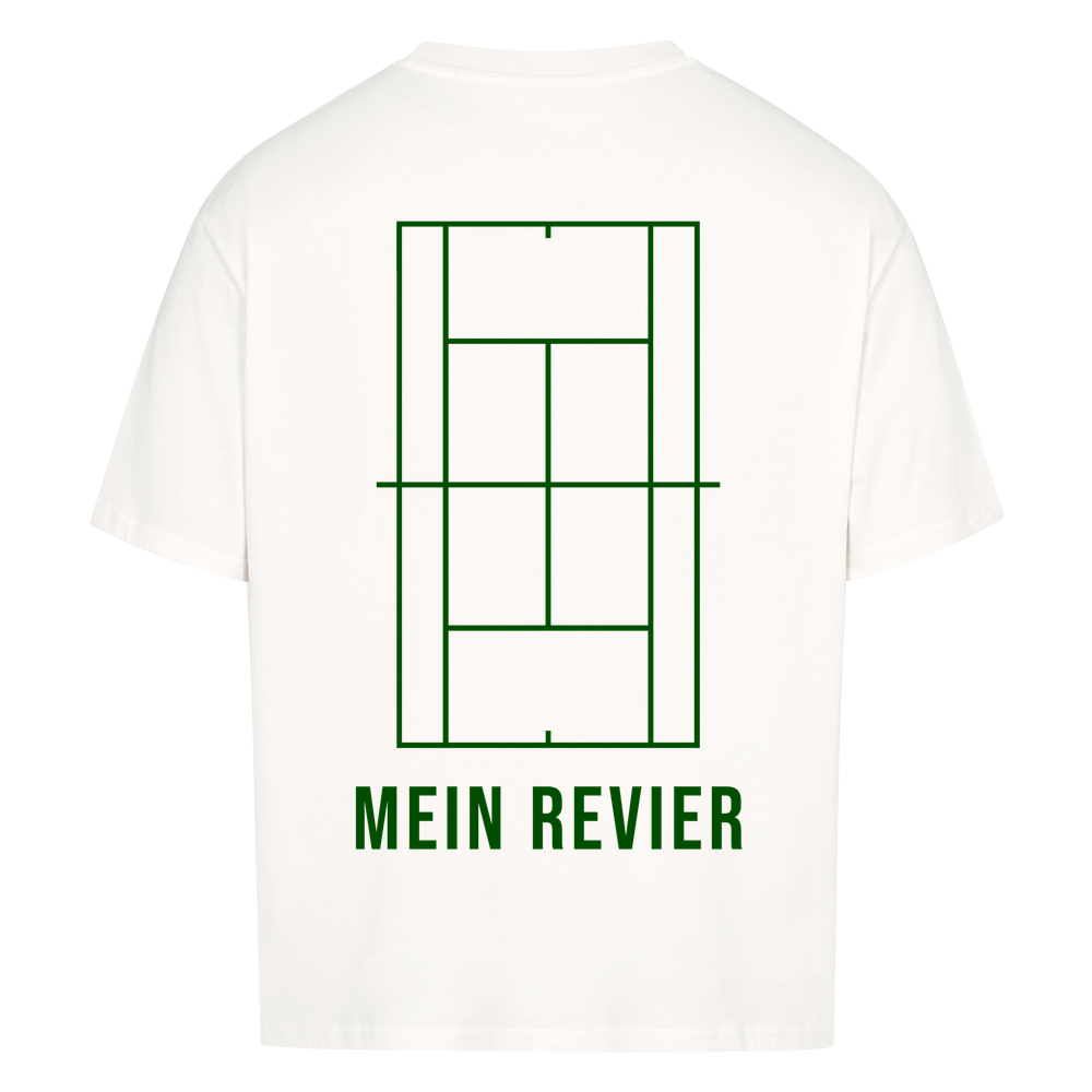 Mein Revier auf Oversized Shirt, Farbe weiß