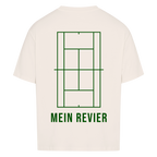 Mein Revier auf Oversized Shirt, Farbe naturweiß