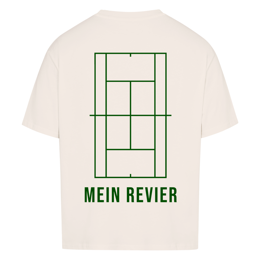 Mein Revier auf Oversized Shirt, Farbe naturweiß