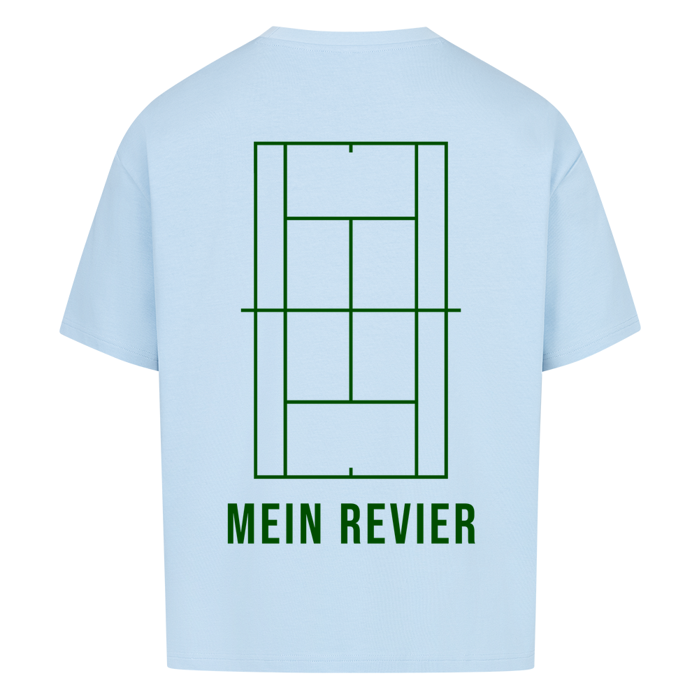 Mein Revier auf Oversized Shirt, Farbe babyblau