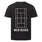 Mein Revier auf T-Shirt, Farbe schwarz