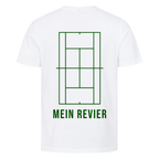 Mein Revier auf T-Shirt, Farbe weiß