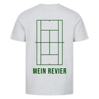Mein Revier auf T-Shirt, Farbe grau meliert