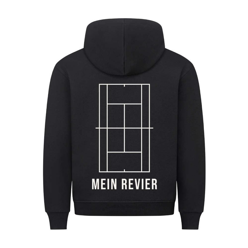 Mein Revier auf Hoodie, Farbe schwarz